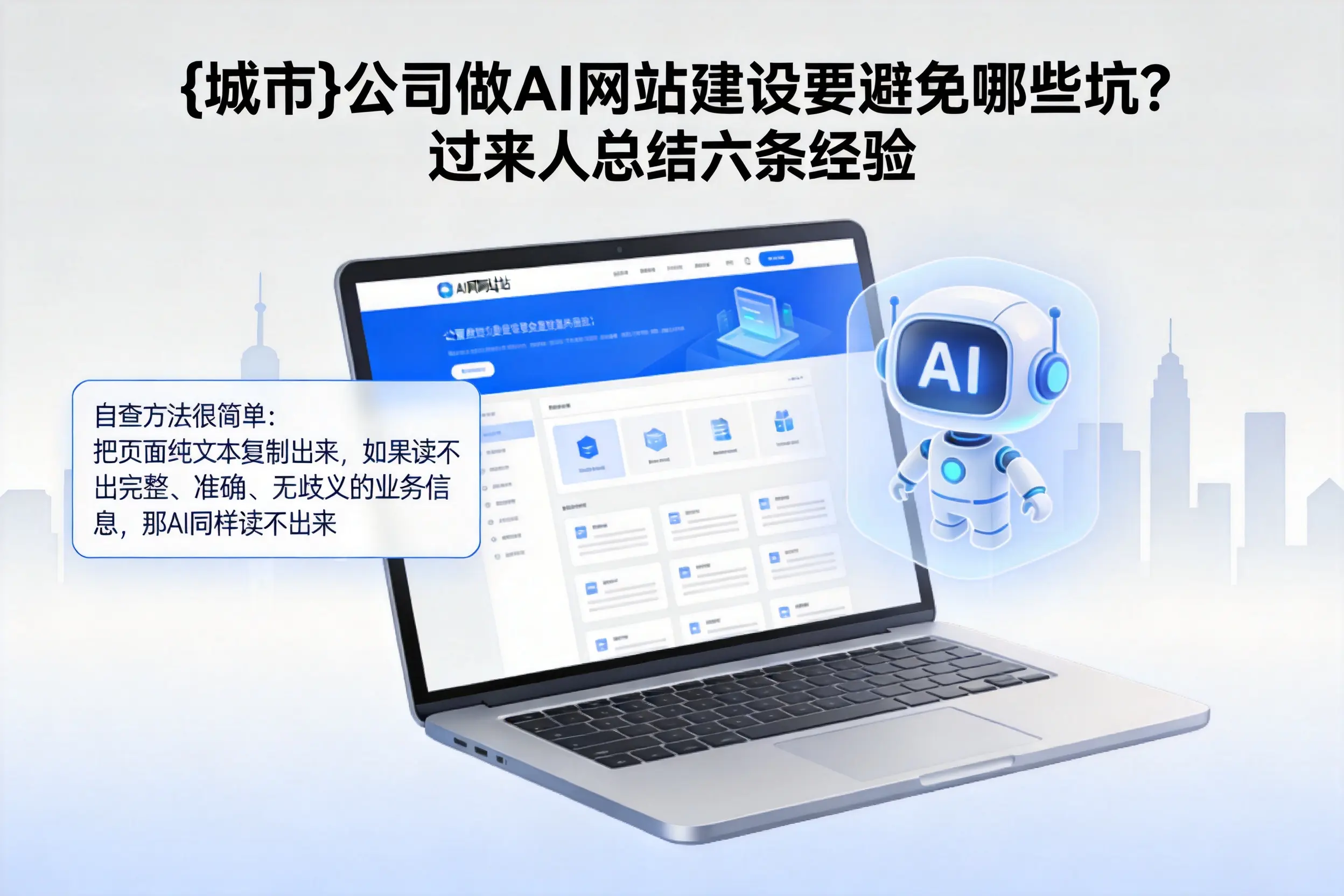 驻马店公司做AI网站建设要避免哪些坑？过来人总结六条经验