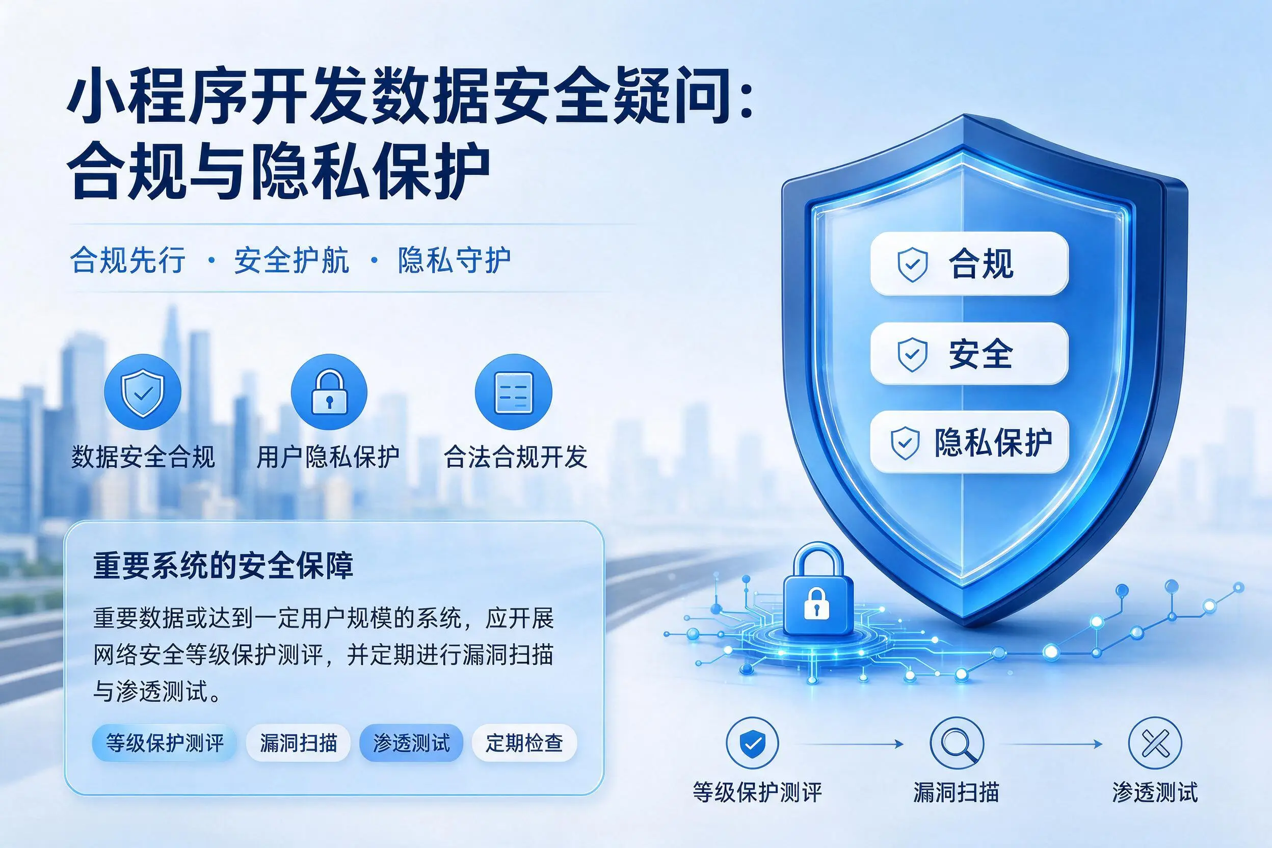 驻马店小程序开发数据安全疑问：合规与隐私保护