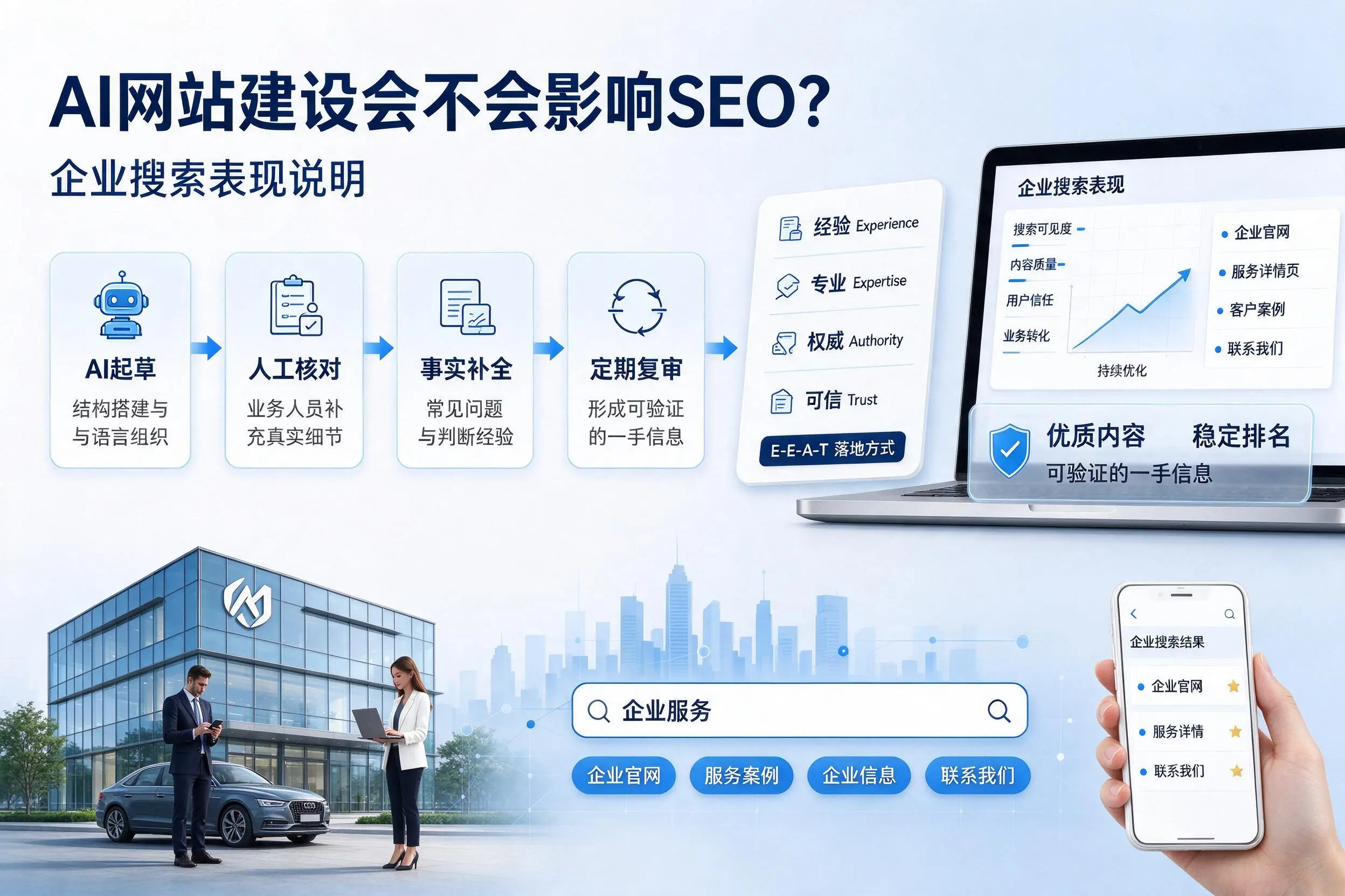 AI网站建设会不会影响SEO?驻马店企业搜索表现说明